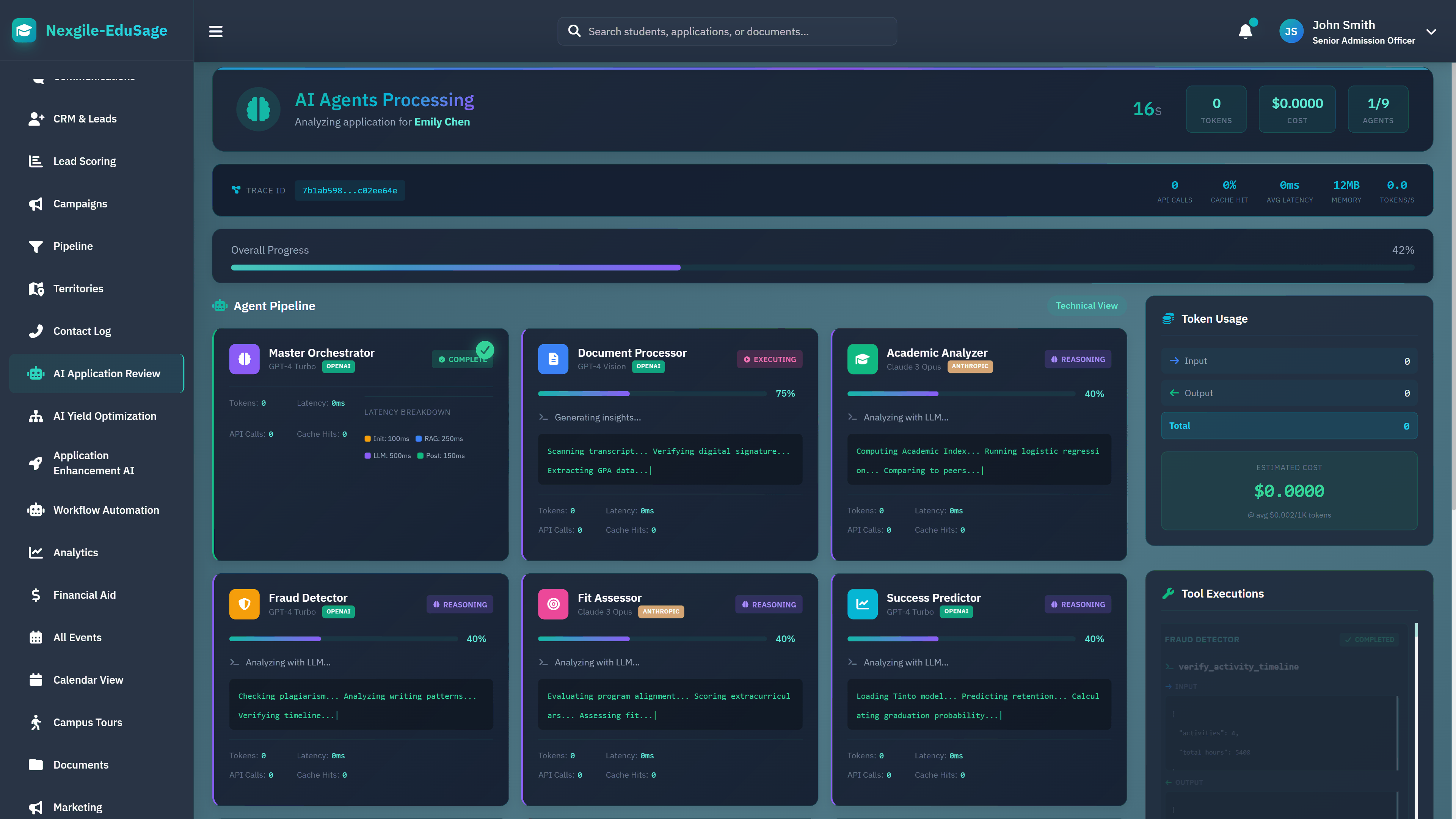 Agent Processing Pipeline - Real-time multi-agent execution