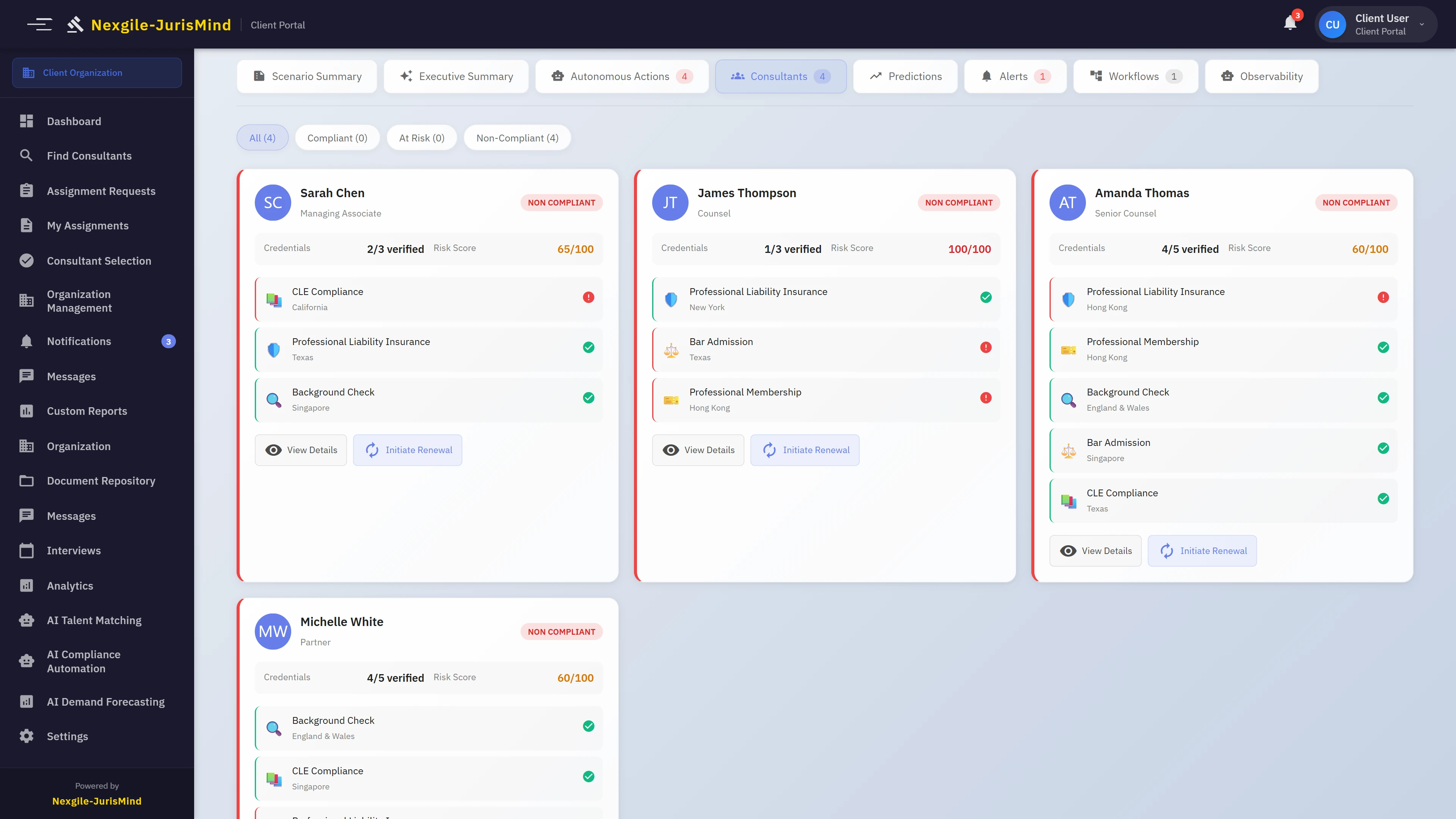 Action Recommendations - Prioritized renewal workflow